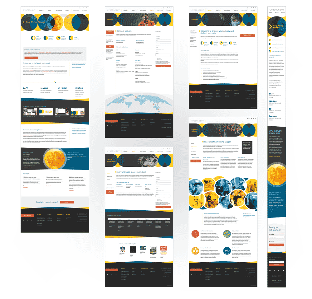 website screenshots - cyberscout